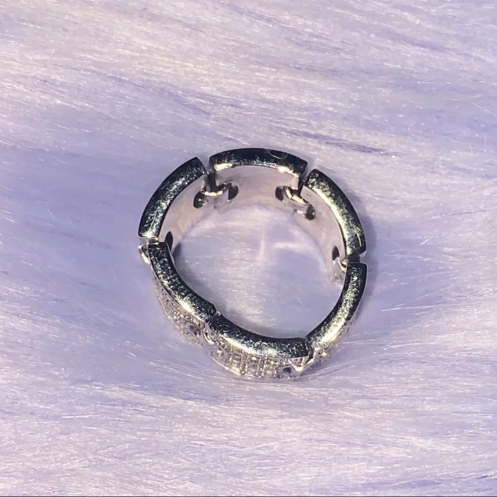 Flexible Diamond Studded Ring